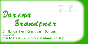 dorina brandtner business card